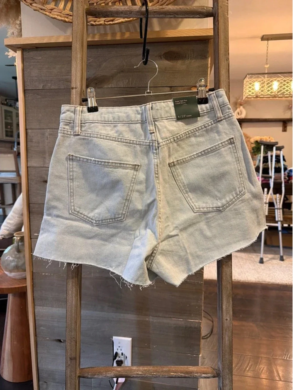 Denim shorts